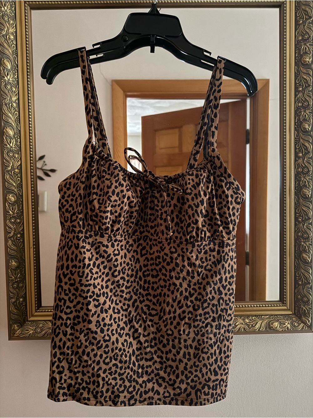 Lands' End Leopard-Print Brown and Black Cami